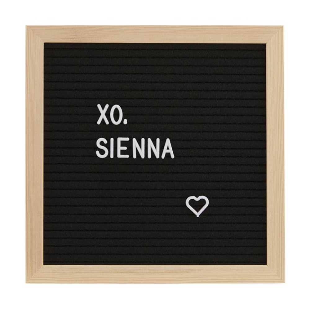 XO, Sienna felt message board